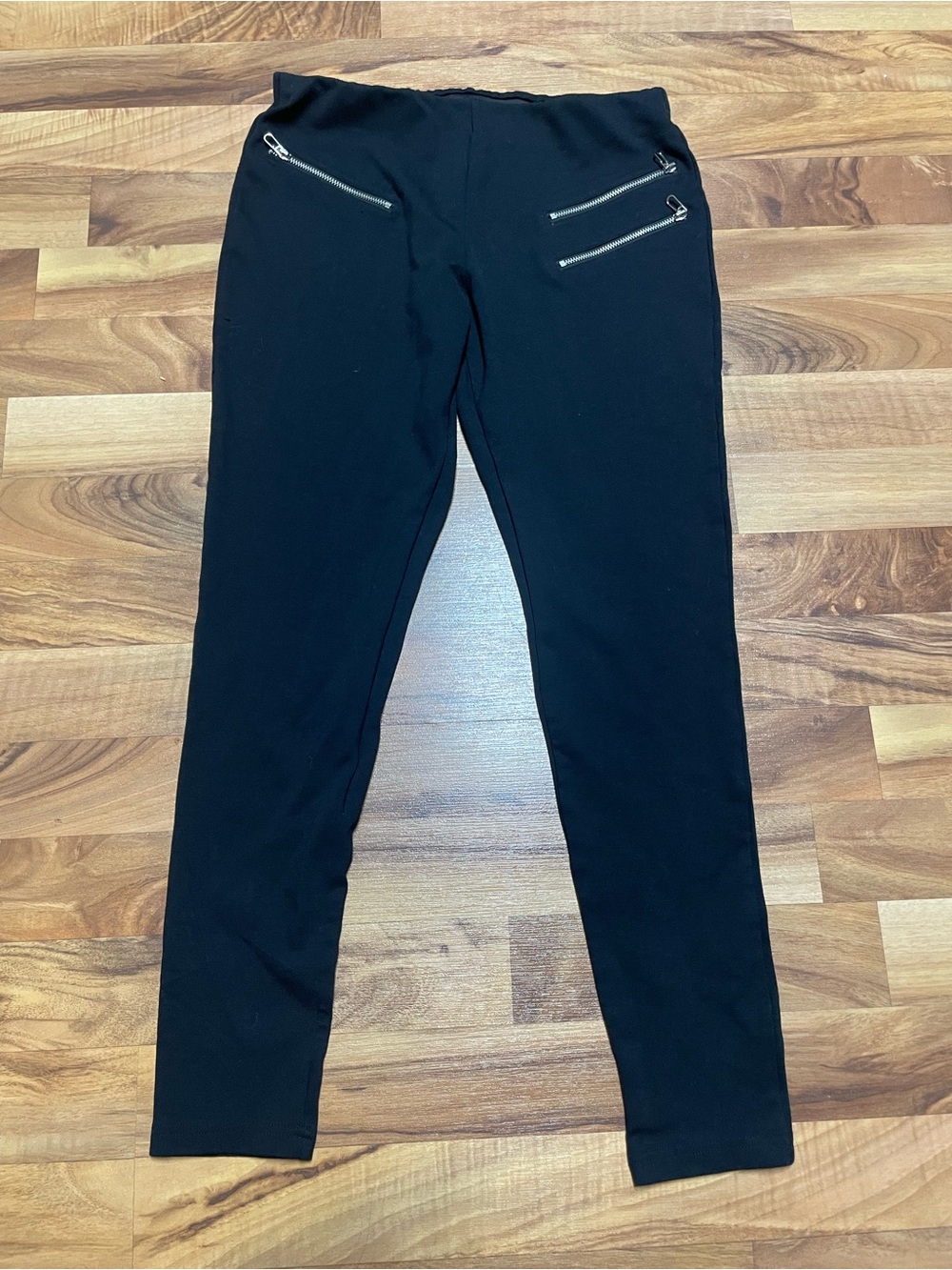 Nordstrom Black Skinny Leggings Zipper Detail